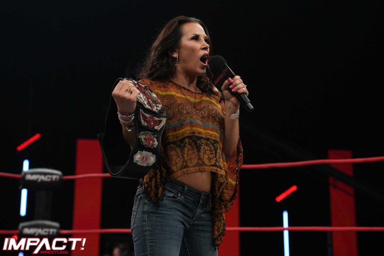 IMPACT! Photos: Gisele Shaw Confronts Mickie James, Mike Bailey Bounces ...