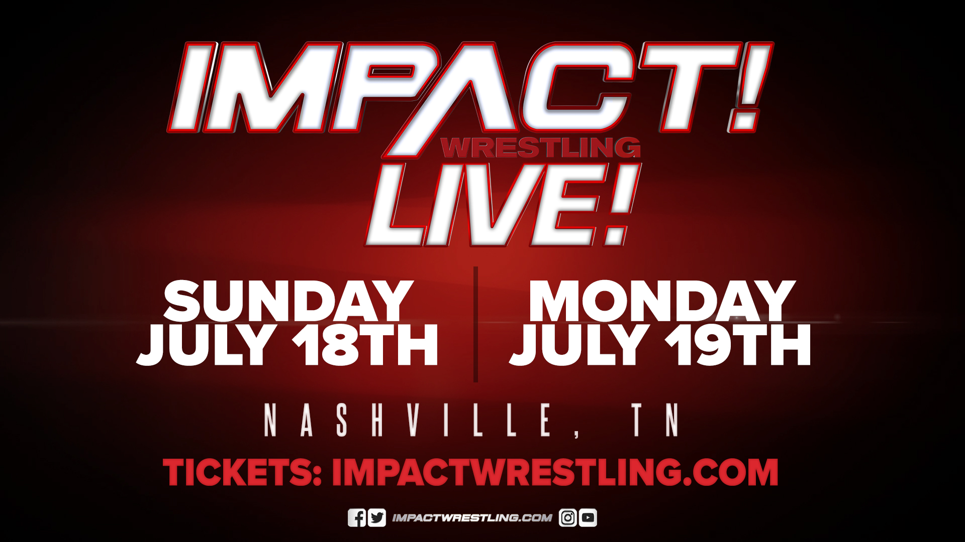 Tickets for IMPACT Wrestling Shows Immediately After Slammiversary Go