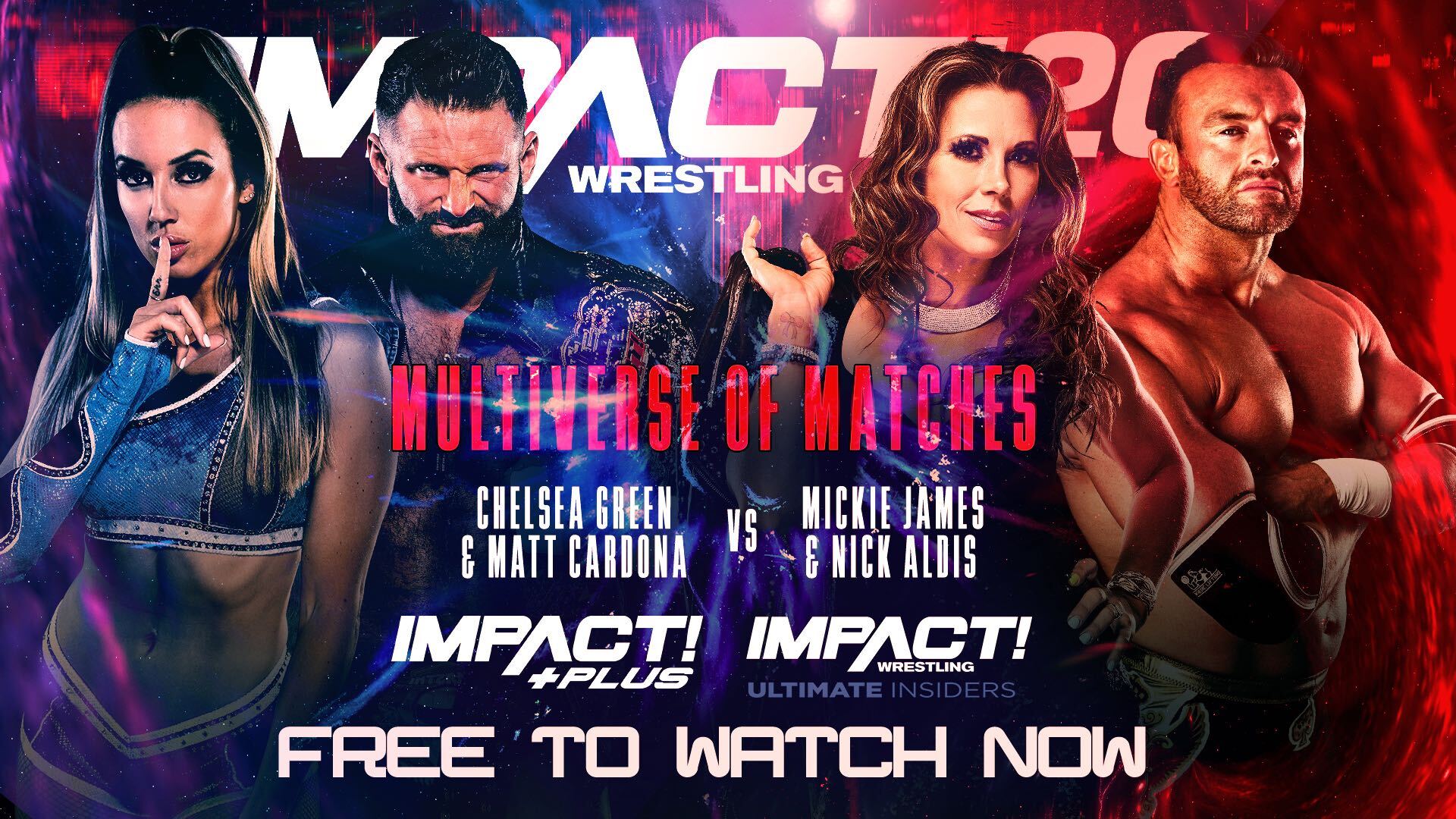 Free Full Match: Mickie James & Nick Aldis Vs Chelsea Green & Matt 