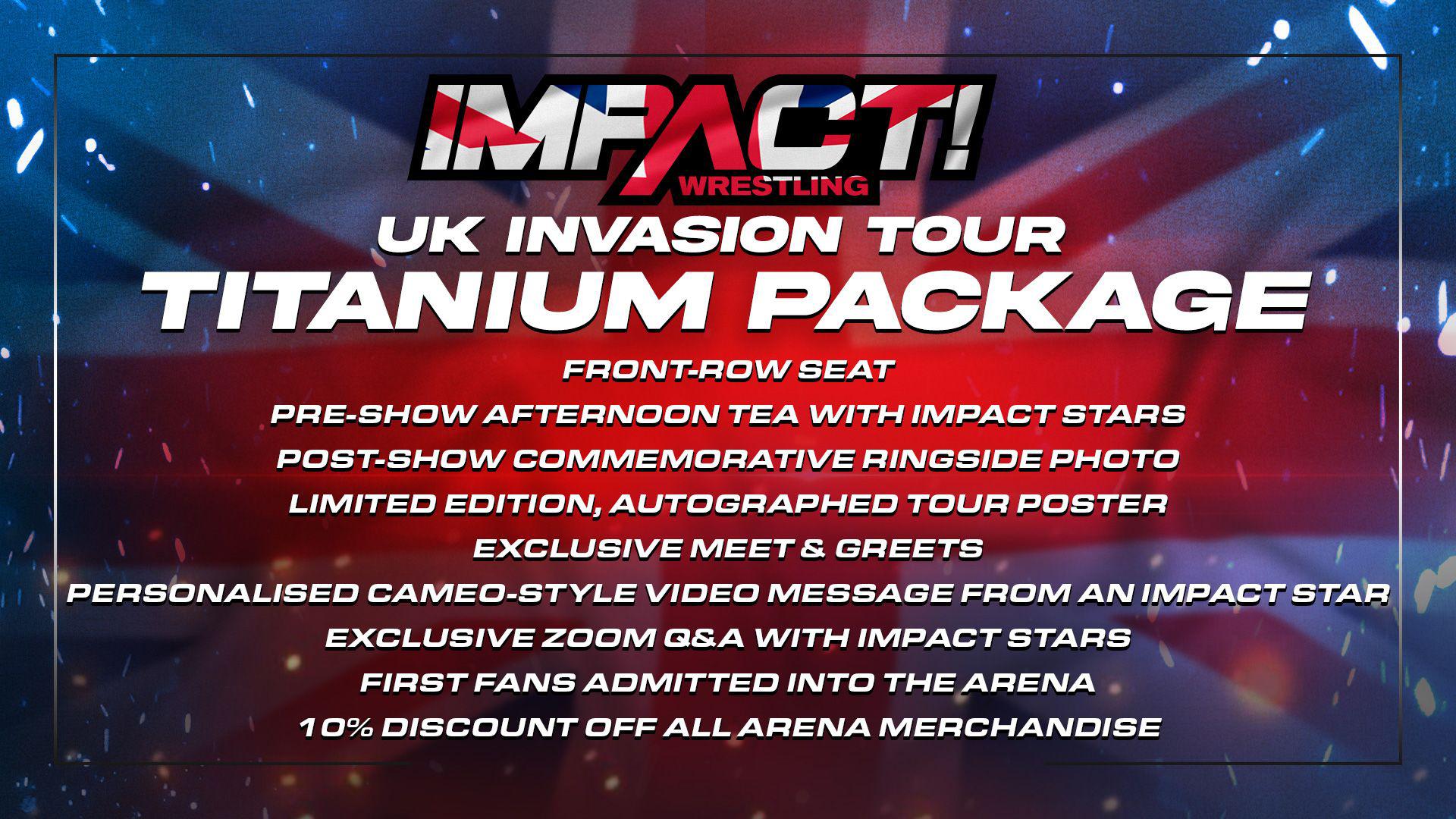 IMPACT Wrestling UK Invasion Tour 2023 Full Roster and Titanium Ticket